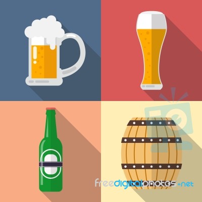 Glass Of Beer Icon Stock Image