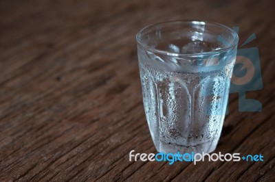 Glass Of Cold Water Stock Photo