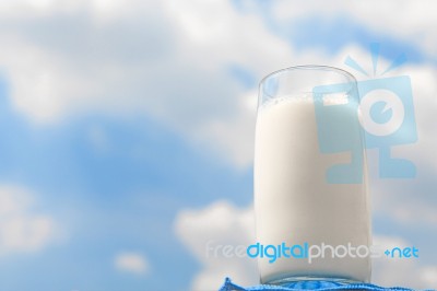 Glass Of Milk Stock Photo