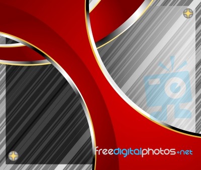 Glass With Red Color Curve Stock Image