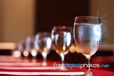 Glass With Water Stock Photo