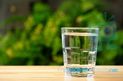 Glass With Water Stock Photo