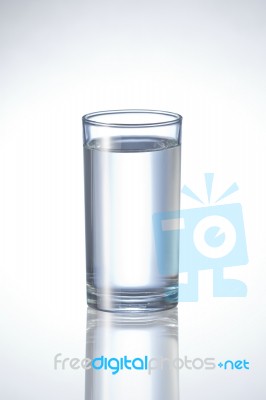 Glass With Water Stock Photo