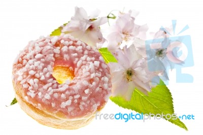 Glazed Donut Stock Photo