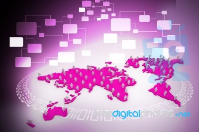 Global Business Concept Stock Image