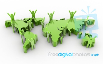 Global Business Network Stock Image