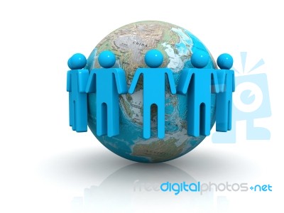 Global Business Network Stock Image