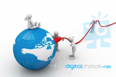 Global Communication Stock Image