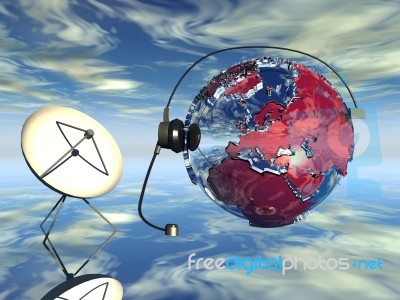 Global Communication Stock Image