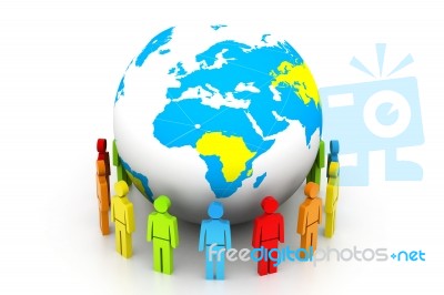 Global Communications Stock Image