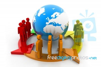 Global Community Stock Image