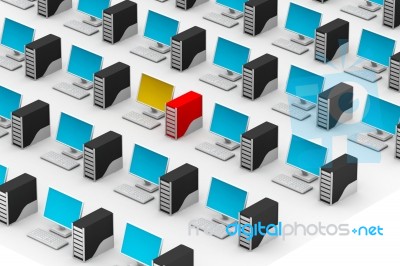 Global Computer  Stock Image