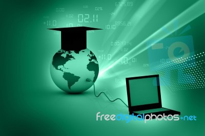 Global Computer Education Stock Image