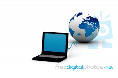 Global Computer Network Stock Image