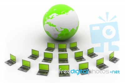 Global Computer Network Stock Image