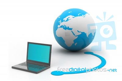 Global Computer Network Stock Image