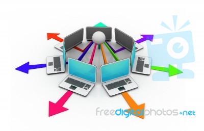 Global Computer Network Stock Image