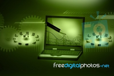 Global Computer Network Stock Image