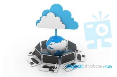 Global Computer Network Stock Image