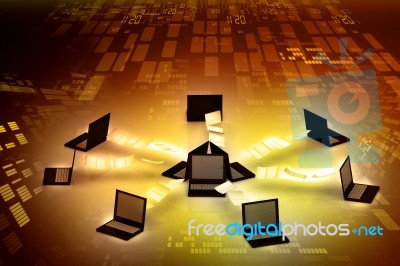 Global Computer Network Stock Image