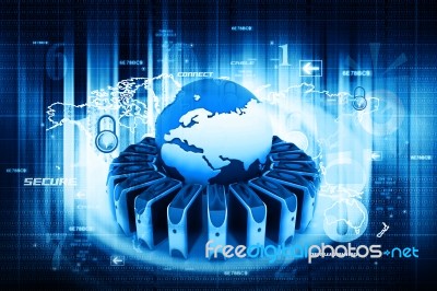 Global Computer Network Stock Image