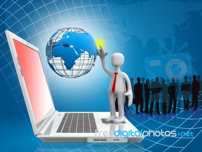 Global Computer Network Stock Image