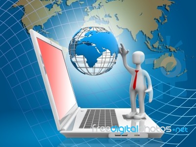 Global Computer Network Stock Image