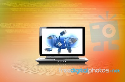 Global Computer Network Stock Image