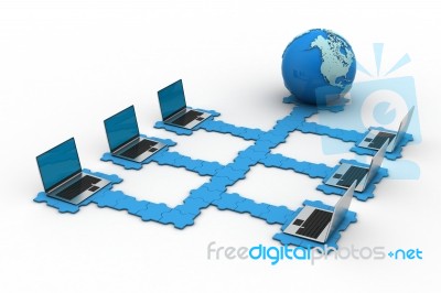 Global Computer Networking Stock Image