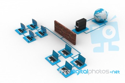 Global Computer Networking Stock Image