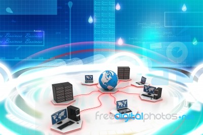 Global Computer Networking Stock Image