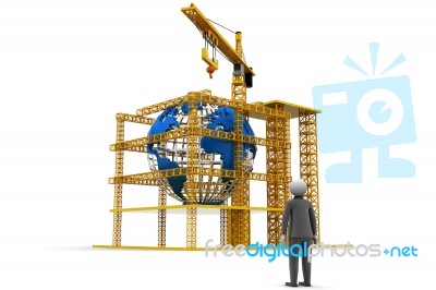 Global Construction Stock Image