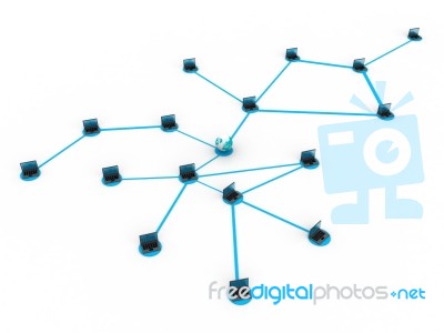 Global Network Stock Image