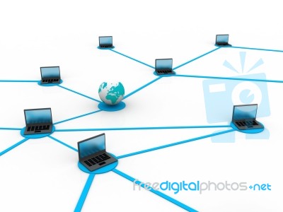 Global Network Stock Image