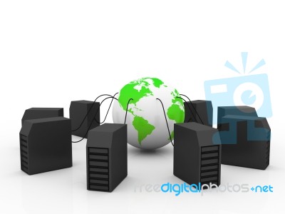 Global Network Stock Image