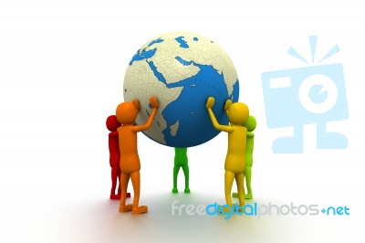 Global Network Stock Image