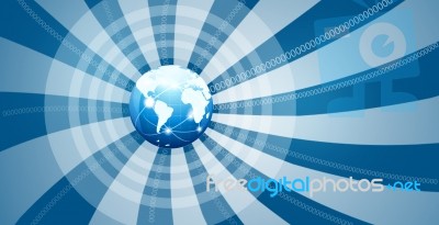 Global Network Stock Image