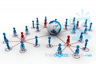 Global Network Stock Image