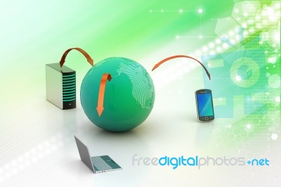 Global Network And Internet Communication Concept Stock Image