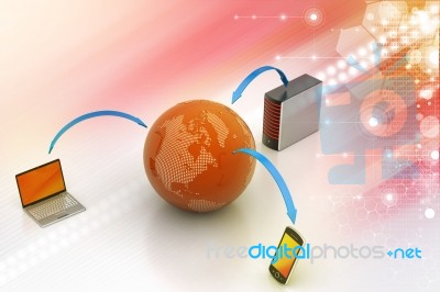 Global Network And Internet Communication Concept Stock Image