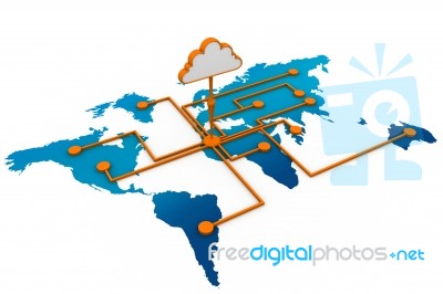 Global Network Concept Stock Image