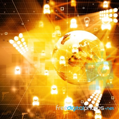 Global Network Concept Stock Image