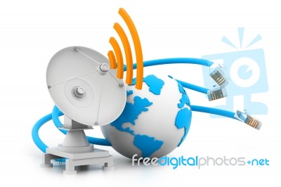 Global Network Connection Stock Image