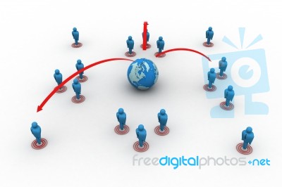 Global  Networking Stock Image