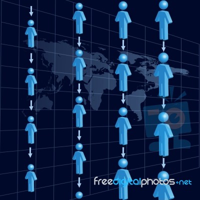 Global Networking Stock Image