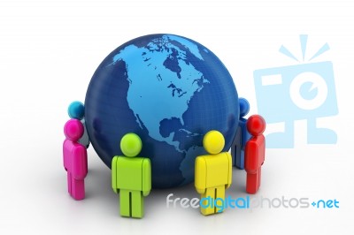 Global Networking Concept Stock Image