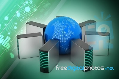 Global Networking Concept Stock Image