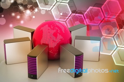 Global Networking Concept Stock Image