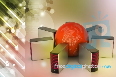 Global Networking Concept Stock Image