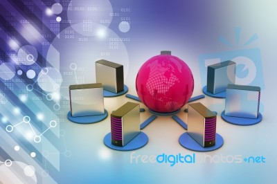 Global Networking Concept Stock Image